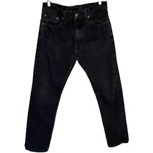 Levi’s Strauss & Co 502 Black Denim Jean Pants Bottoms Men Size 32 X 30